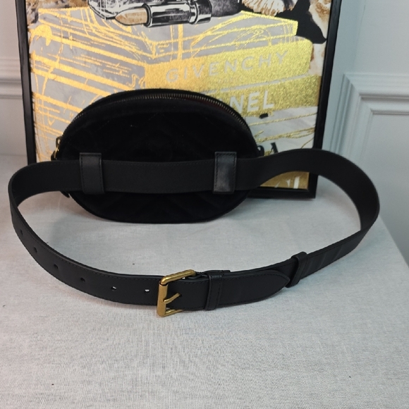 Gucci Quilted Velvet GG Marmont Belt Bag Size 75/30 - Picture 10 of 11